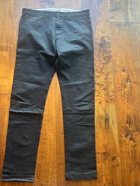 NWOT 34x34 J Crew Black Straight-Leg Pants